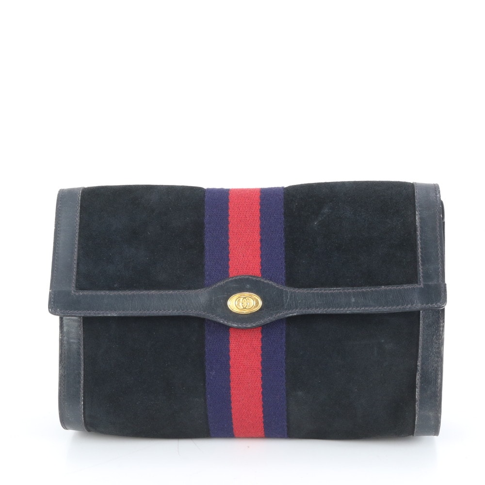 グッチシェリー ライン オールドセカンドバッグ レザー