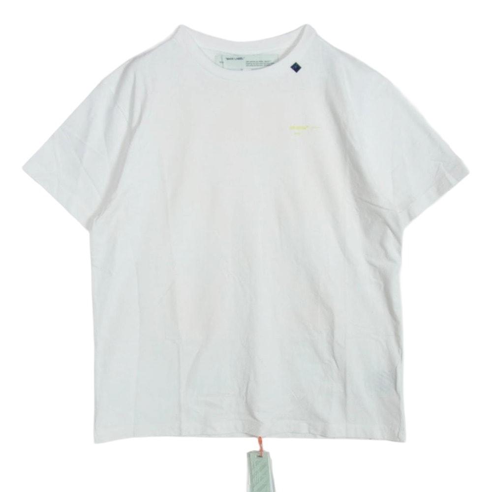 OFF-WHITE オフホワイト Tシャツ 19AW OMAA038F19185010 ACRYLIC ARROW BACK LOGO TEE バック アクリルアロープリント Tシャツ 半袖カットソー ホワイト系 XS【中古】