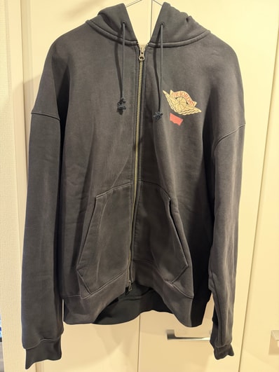 Nike Jordan x LEVI'S Heavyweight Fleece Zip Hoodie "Black" (US Size) IM6734-010