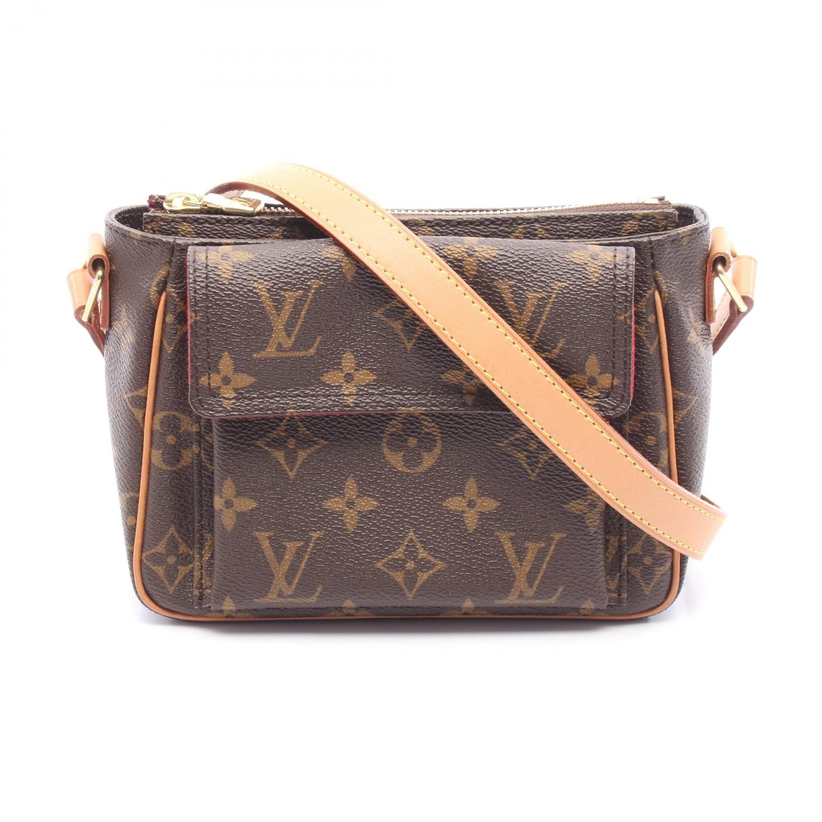 ルイ・ヴィトン LOUIS VUITTON ヴィバシテPM ショルダーバッグ バッグ PVCコーティングキャンバス レザー モノグラム レディース ブラウン系 M51165 【中古】