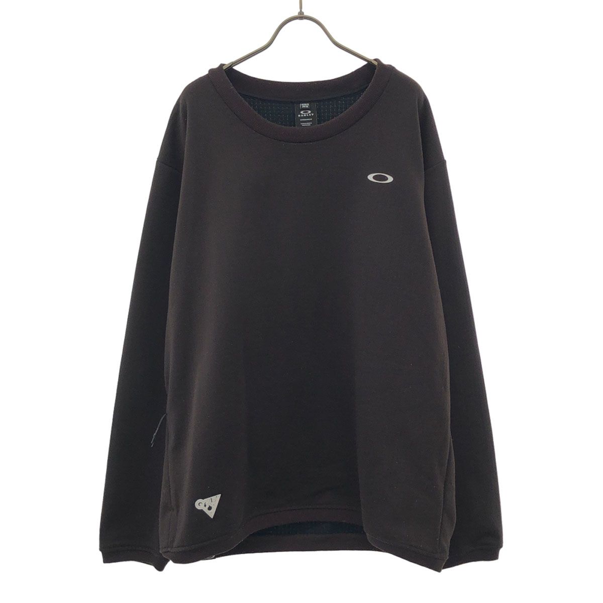 OAKLEY オークリー ロゴプリント 長袖 スウェット 2XL ブラウン ビッグサイズ トレーナー