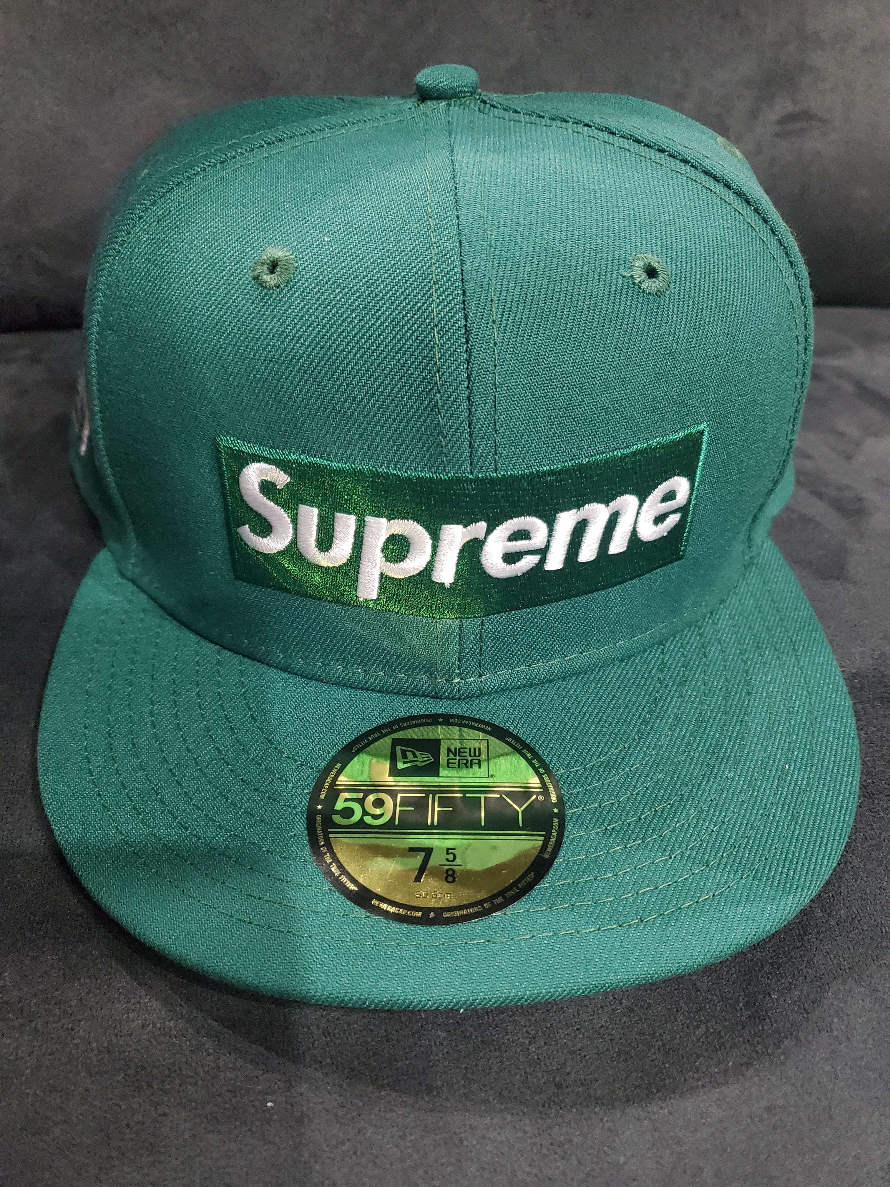 Supreme Money Box Logo New Era "Dark Green"