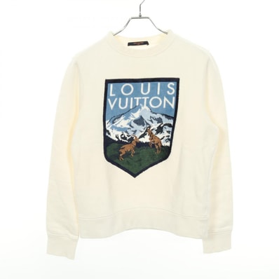 ルイ・ヴィトン LOUIS VUITTON ナショナルパーク スウェット 衣料品 トップス コットン レーヨン メンズ ホワイト系 / マルチカラー 【中古】