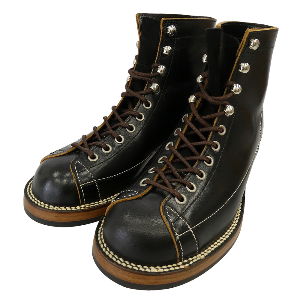 The REAL McCOY'S ザリアルマッコイズ MA24008 TEN MILE WORK BOOTS テンマイル ワーク ブーツ HORSEHIDE BUTTOCK ホースハイドバットック シューズ ダークブラウン系 8.5【美品】【中古】