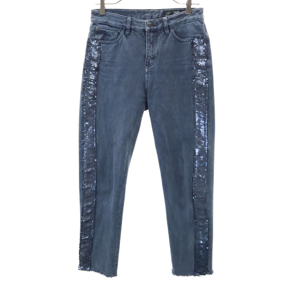ARMANI EXCHANGE アルマーニエクスチェンジ スリムデニムパンツ 25 グレー系