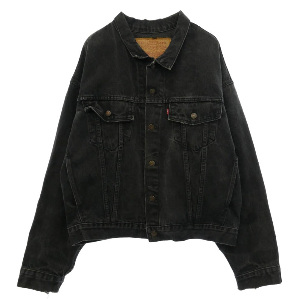 Levi's リーバイス オリジナル 90s 70598 ブラックデニム ジャケット ブラック系 L【中古】