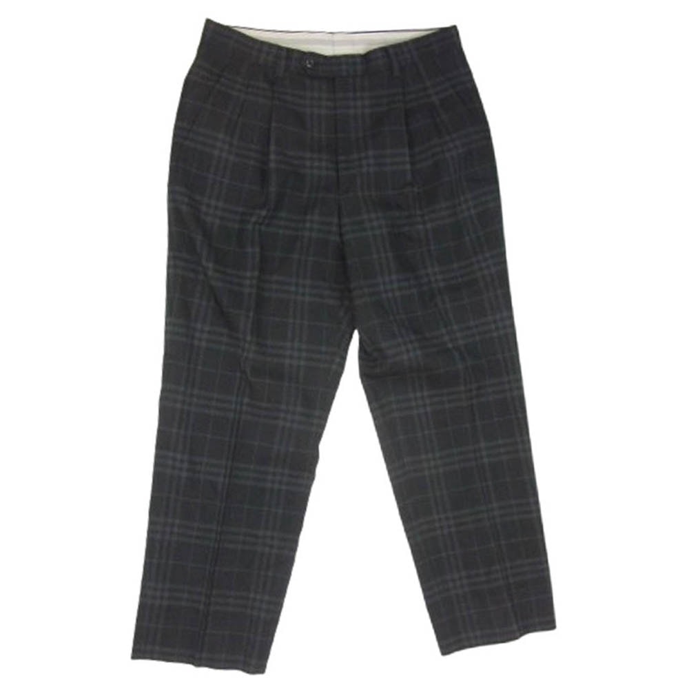 BURBERRY バーバリー パンツ BFF15-754-09 チェック スラックス パンツ ブラック系 ウエスト85【中古】
