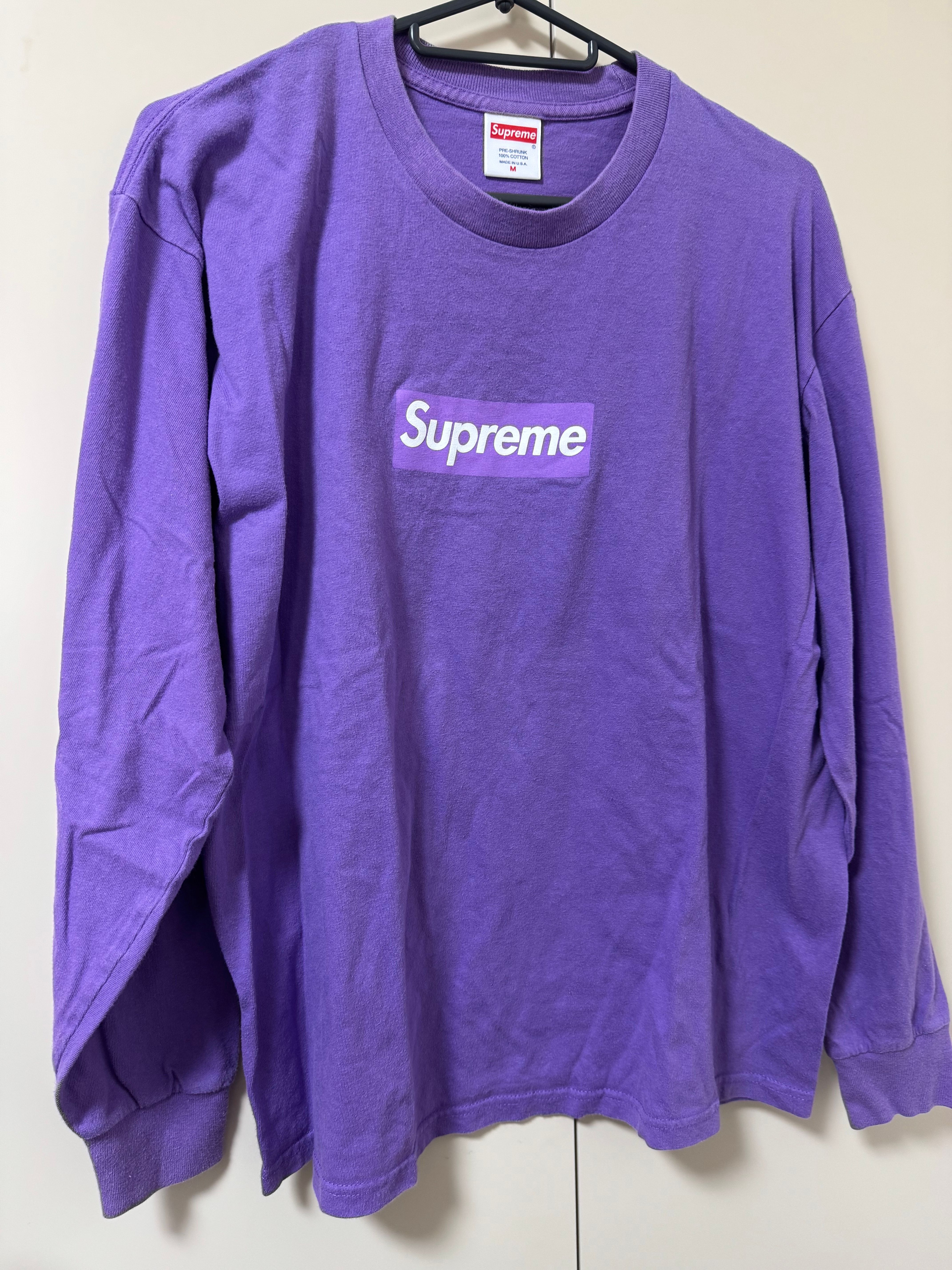 Supreme Box Logo L/S Tee "Purple"