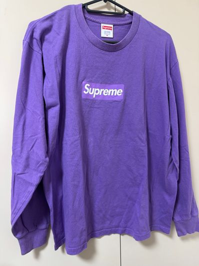 Supreme Box Logo L/S Tee "Purple"