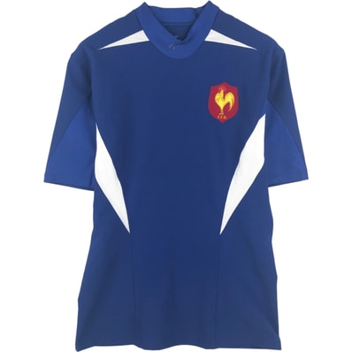 古着 ナイキ NIKE DRI-FIT フランス代表 ハイネック リップストップ ラグビー ゲームシャツ メンズXL相当/eaa646937