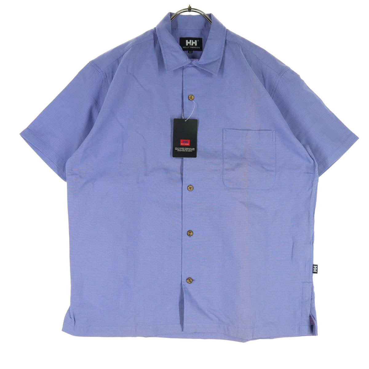HELLY HANSEN ヘリーハンセン 半袖 コットンシャツ M ブルー系