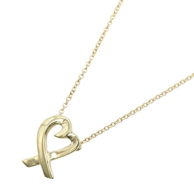ティファニー TIFFANY&CO ラビングハート ネックレス ネックレス ジュエリー K18(イエローゴールド) レディース ゴールド系 【中古】