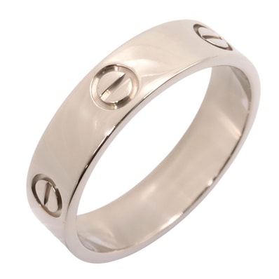 カルティエ CARTIER ラブリング リング・指輪 ジュエリー K18WG(ホワイトゴールド) メンズ レディース シルバー系 B4084700 【中古】