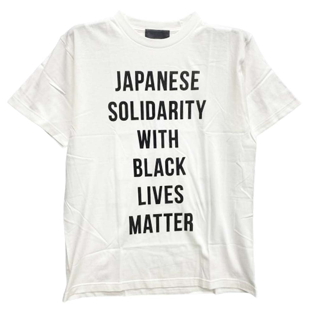 HUMAN MADE ヒューマンメイド Tシャツ XX19TE007 JAPANESE SOLIDARITY WITH BLACK LIVES MATTER TEE チャリティー 半袖 Tシャツ ホワイト系 L【極上美品】【中古】