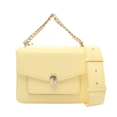 ブルガリ BVLGARI セルペンティ フォーエバー 2WAY ハンドバッグ バッグ レザー レディース イエロー系 【中古】
