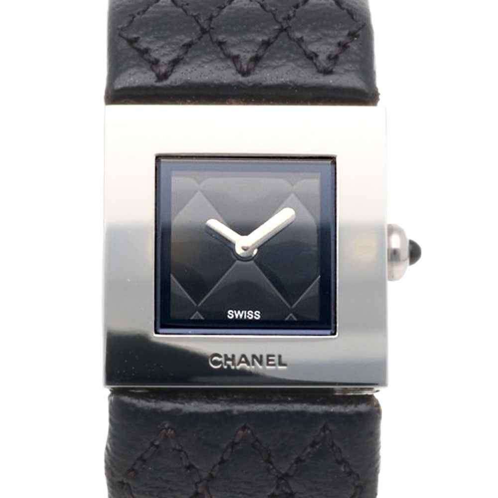 シャネル マトラッセ 腕時計 時計 ステンレススチール H0116 クオーツ 磨き直し済 レディース 1年保証 CHANEL 中古