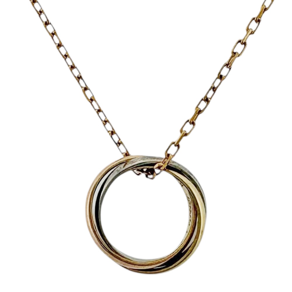 カルティエ トリニティ ネックレス 18金 K18ピンクゴールド レディース CARTIER  中古