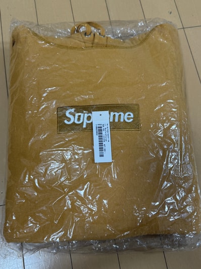 Supreme Box Logo Hooded Sweatshirt "Light Mustard" (21FW)