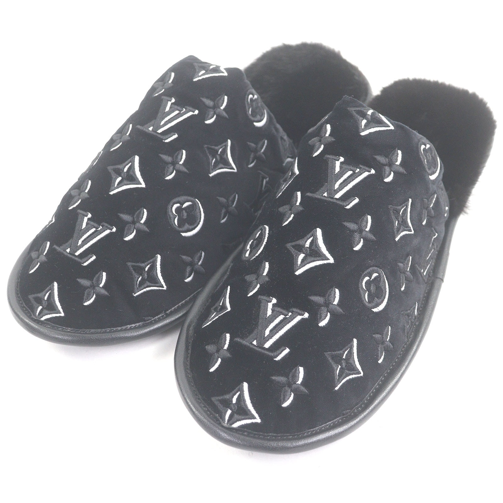 極美品 ルイヴィトン その他靴 LV スイートライン ブラック 41-42