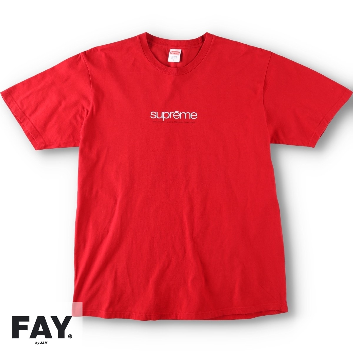 古着 シュプリーム Supreme 半袖 ロゴTシャツ USA製 メンズL相当/yaa000091