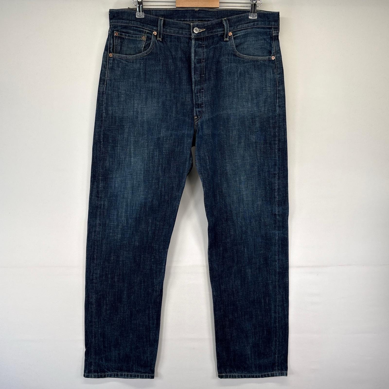 古着 リーバイス Levi's デニム パンツ 501 ジーパン ストレート ボタンフライ 大きいサイズ 38x34  ブルー系 メンズ