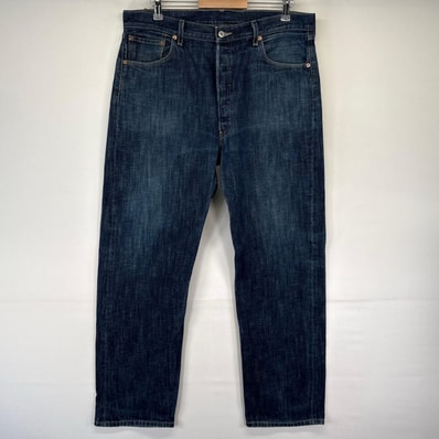 古着 リーバイス Levi's デニム パンツ 501 ジーパン ストレート ボタンフライ 大きいサイズ 38x34 ブルー系 メンズ