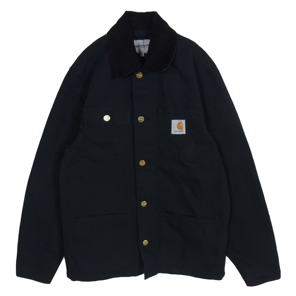 Carhartt カーハート ジャケット Michigan coat black rinsed ミシガン コート ブラック リンスド ジャケット ブラック系 XS【中古】