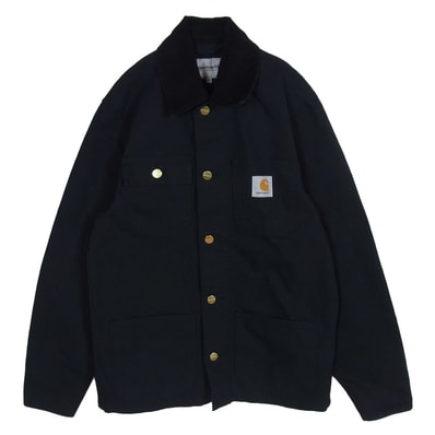 Carhartt カーハート ジャケット Michigan coat black rinsed ミシガン コート ブラック リンスド ジャケット ブラック系 XS【中古】