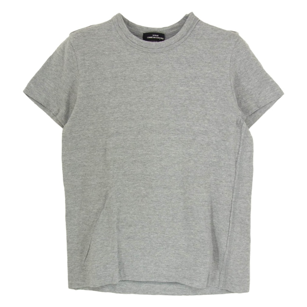 tricot COMME des GARCONS トリココムデギャルソン Tシャツ 無地 半袖 Tシャツ カットソー グレー系 サイズ表記無【中古】
