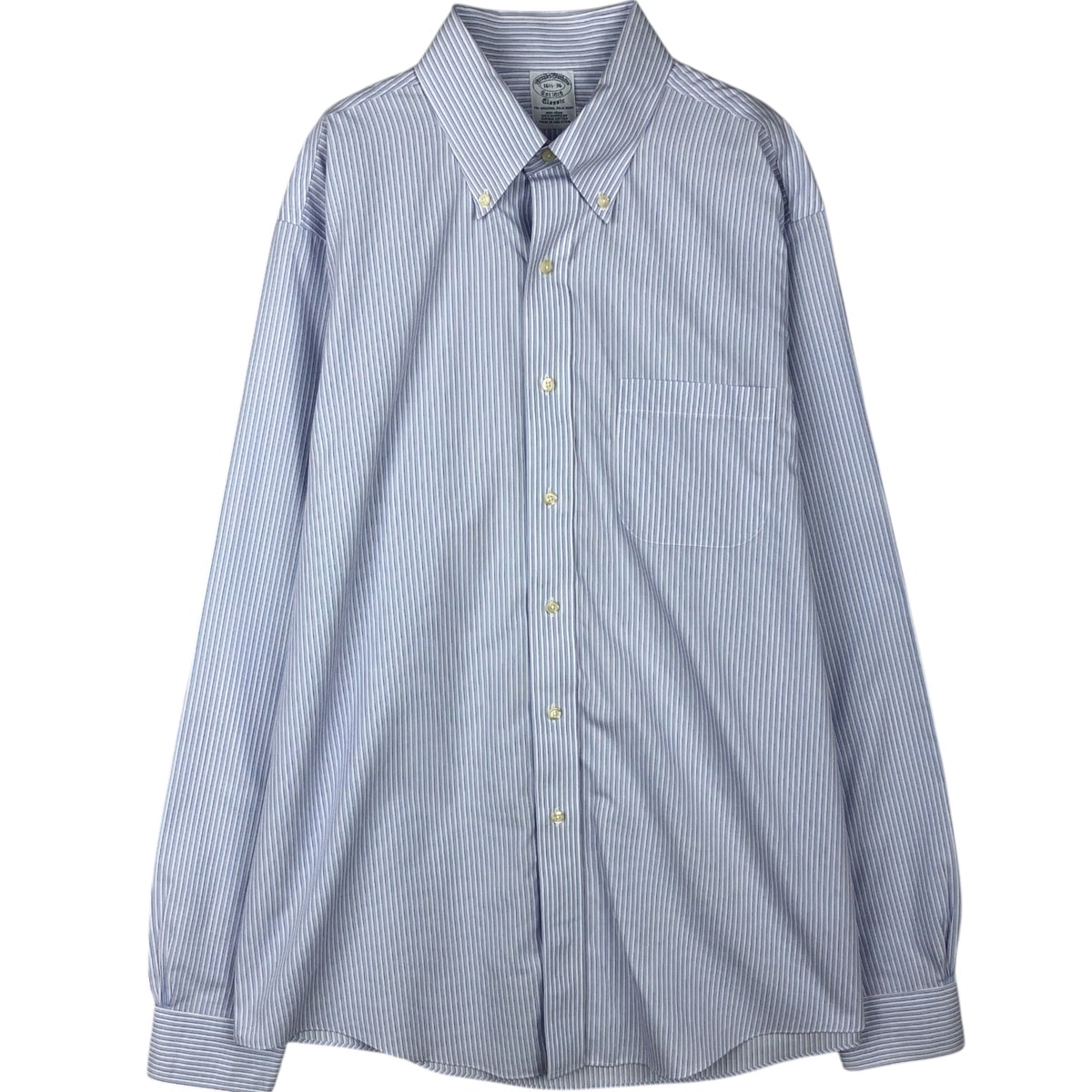 古着 ブルックスブラザーズ Brooks Brothers Est.1818 Classic 長袖 ボタンダウンストライプシャツ メンズL相当/eaa646570