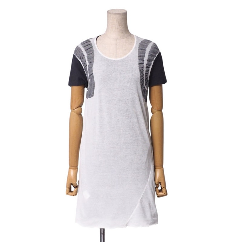 Yohji Yamamoto ヨウジヤマモト ワンピース サイズ2 2重ガーゼ ニット チュニック ブランド古着【中古】20241225/RA2733