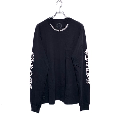 Chrome Hearts Neck Logo Pocket L/S Tee "Black"