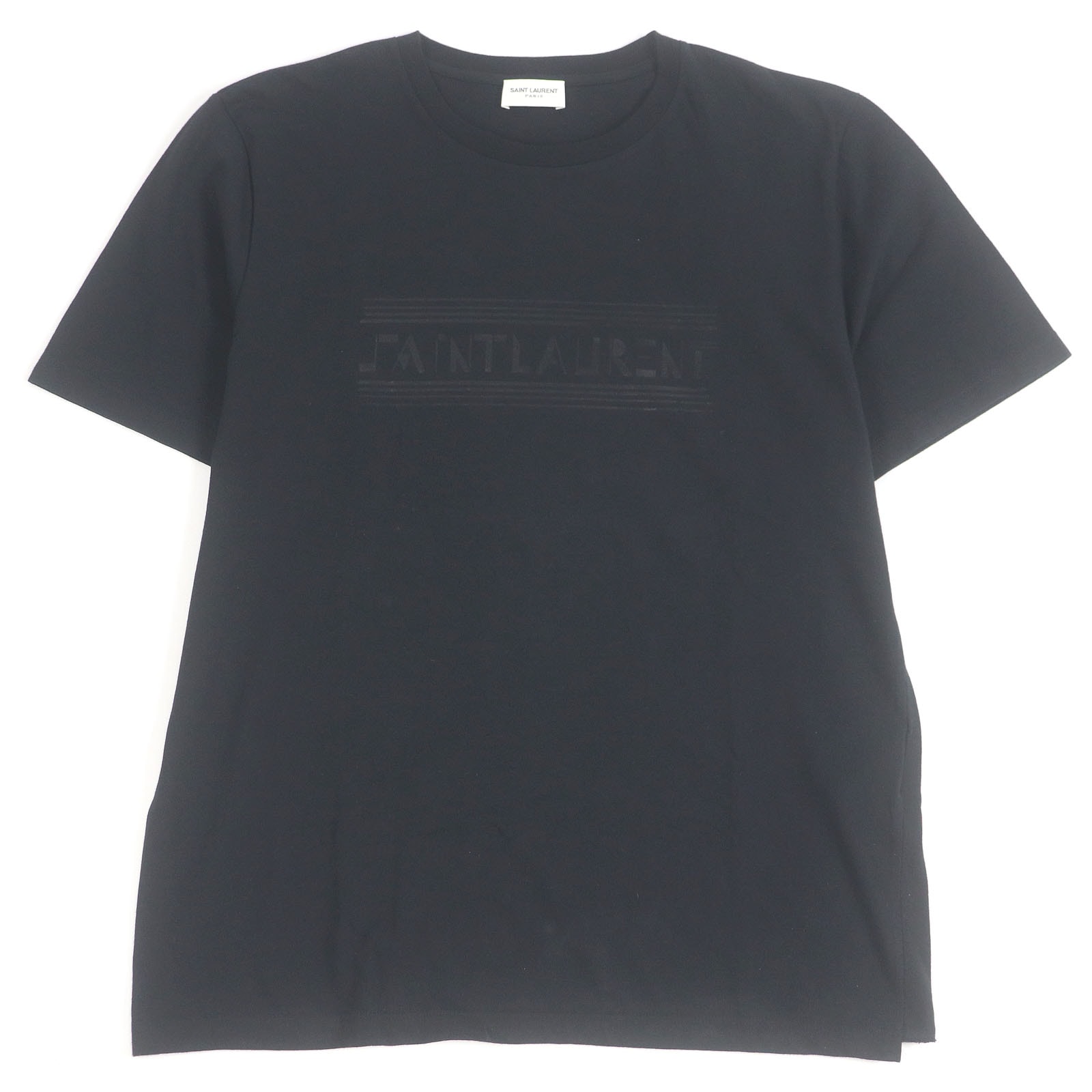 極美品 サンローランパリ 半袖Tシャツ ブラック メンズ XS 631857