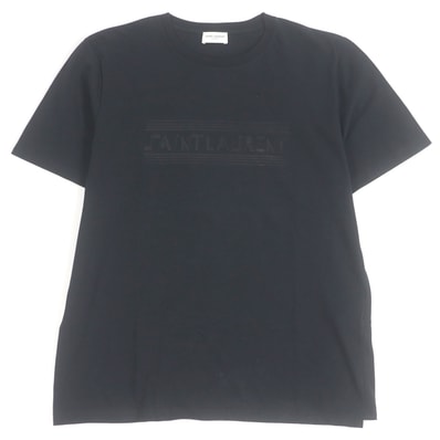 極美品 サンローランパリ 半袖Tシャツ ブラック メンズ XS 631857