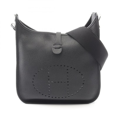 エルメス HERMES エヴリン 3 トロワ PM ショルダーバッグ バッグ レザー トリヨンクレマンス トリヨンクレマンス ブラック(エルメス) U刻印(2022年製造) レディース ブラック系 【中古】