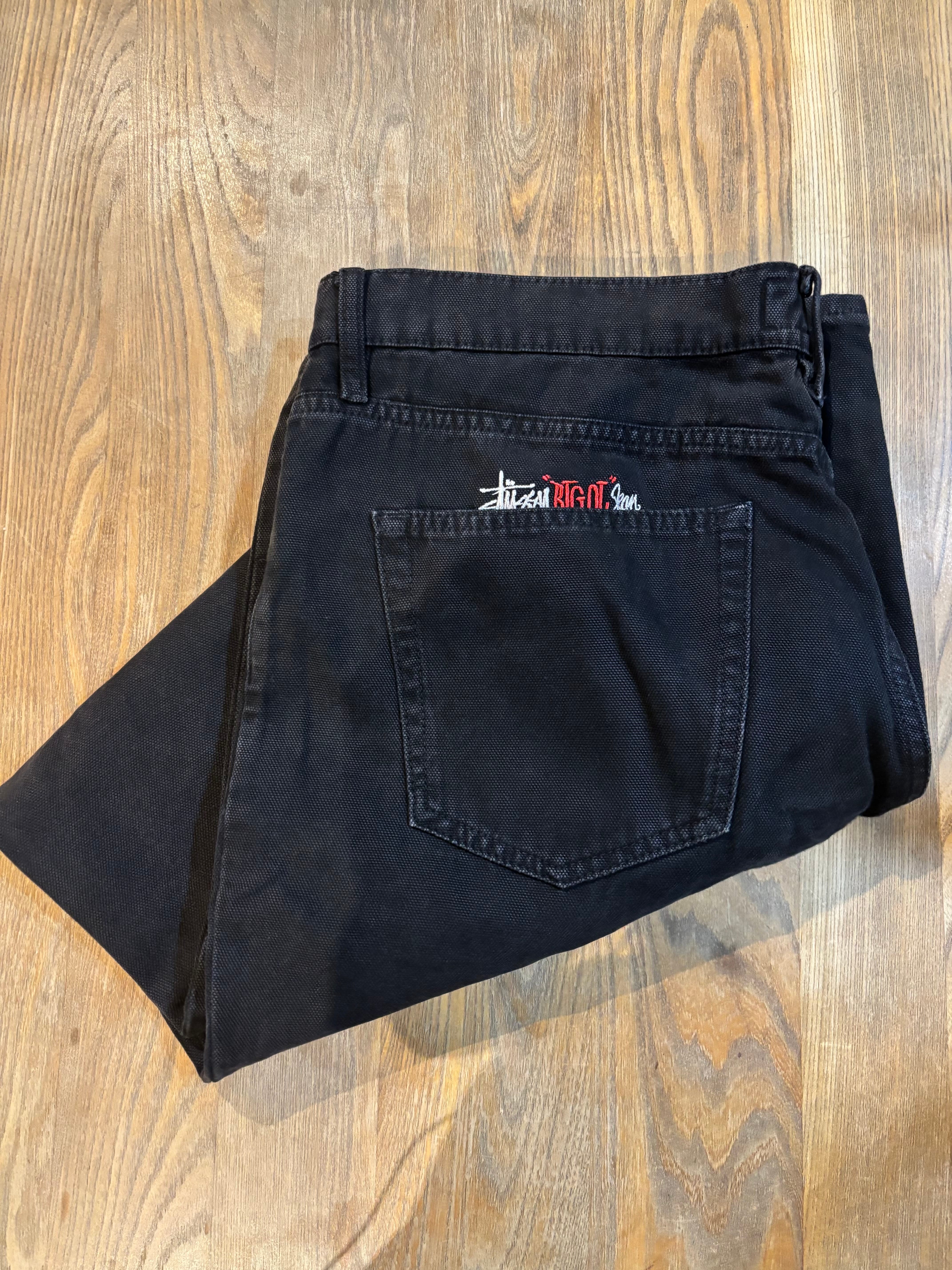 Stussy Big OL' Jean Washed Canvas "Black"