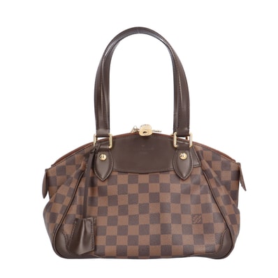ルイヴィトン ヴェロ-ナPM ダミエ ハンドバッグ ダミエキャンバス N41117 ブラウン レディース LOUIS VUITTON 中古
