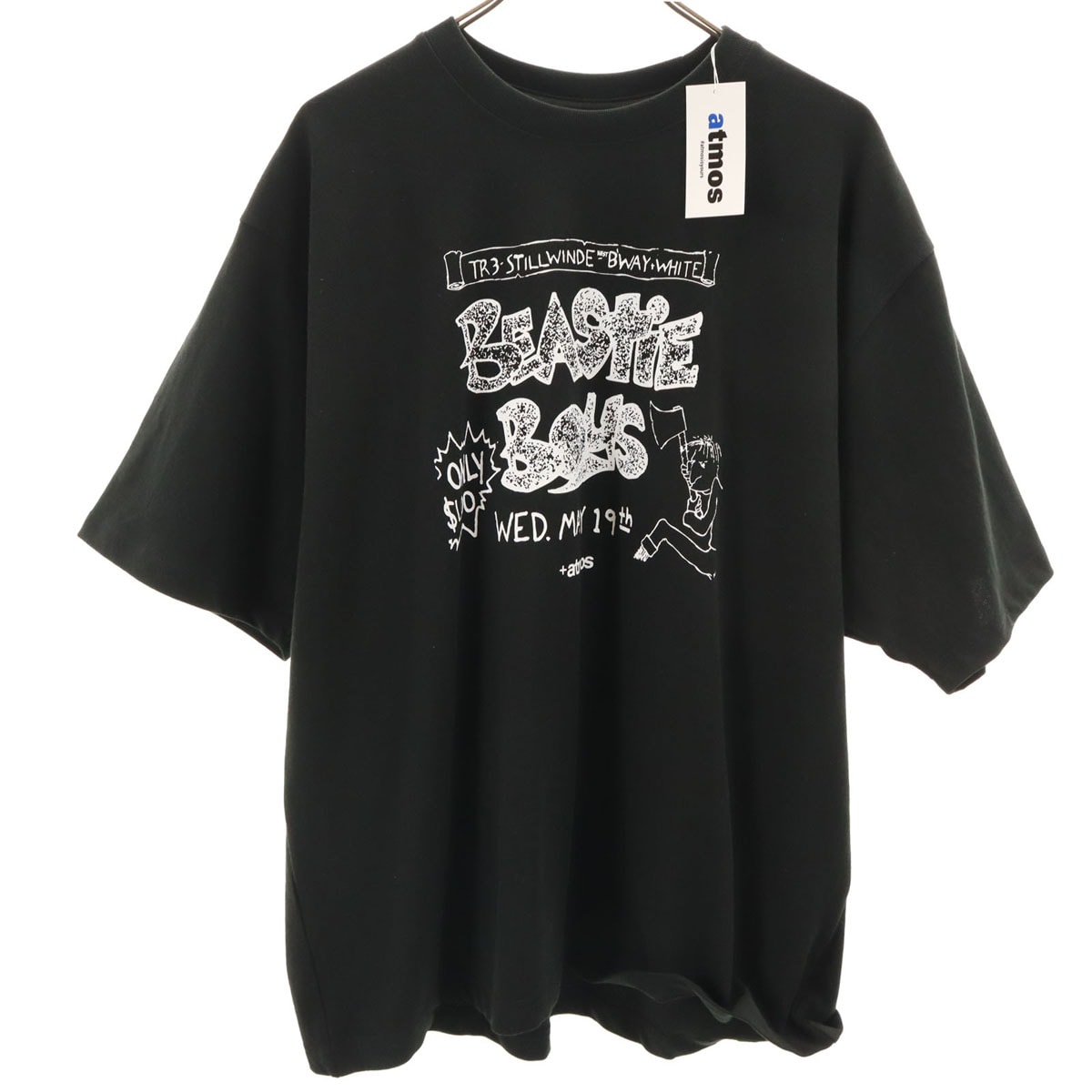 未使用 atmos アトモス BEASTIE BOYS ビースティボーイズ コラボ 半袖 Tシャツ XL ブラック
