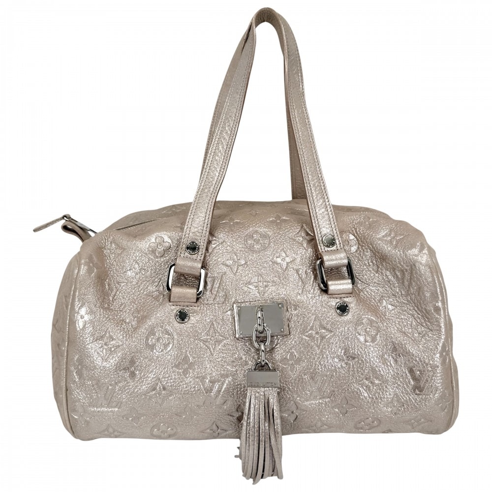 LOUIS VUITTON ルイヴィトン ハンドバッグ モノグラムシマー コメト トートバッグ メタリック M95818 ライトピンク シルバー金具 レディース【中古品】