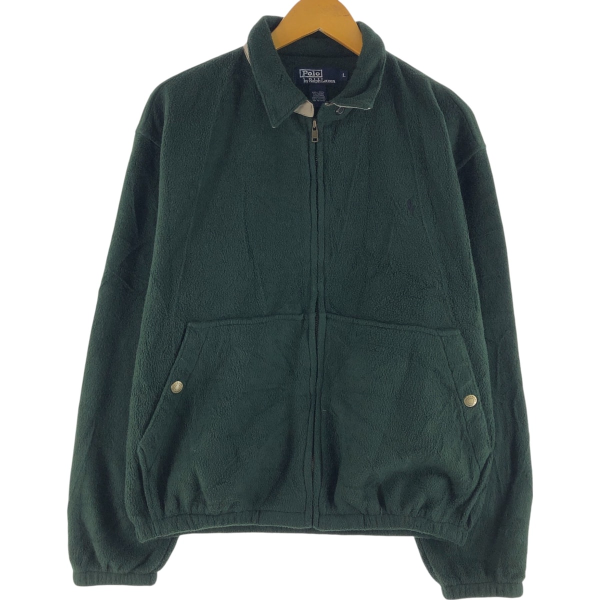 古着 ラルフローレン Ralph Lauren POLO by Ralph Lauren スイングトップタイプ フリースジャケット メンズL相当/evb010021