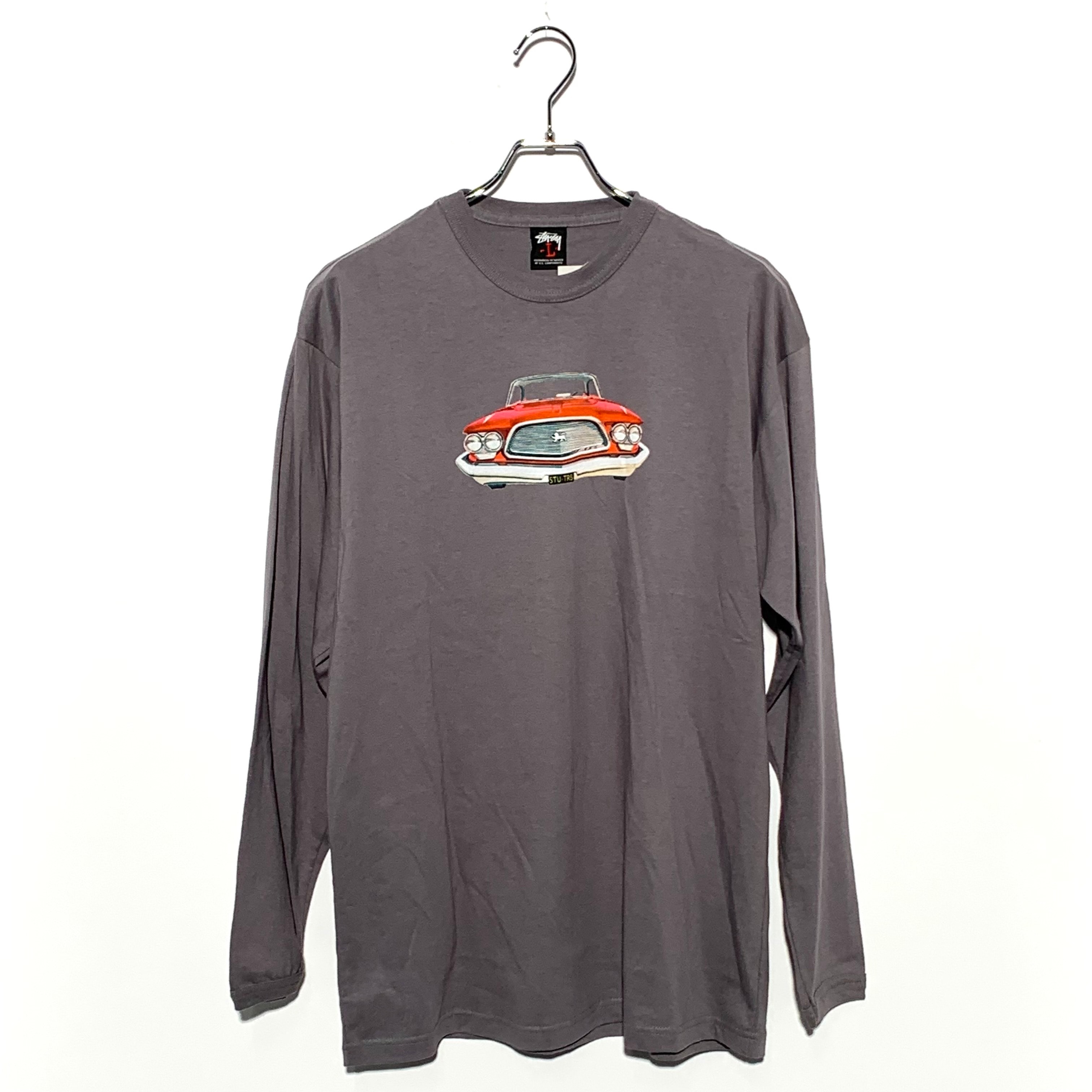 STUSSY ROLLIN ON DUBS' GRAPHIC TEE  charcoal gray