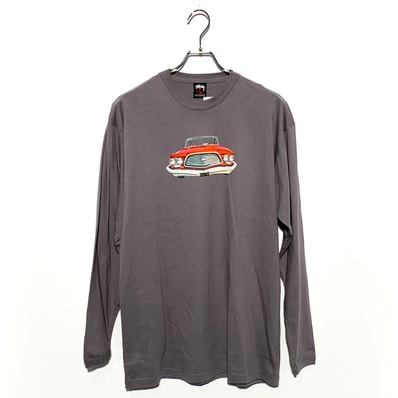 STUSSY ROLLIN ON DUBS' GRAPHIC TEE charcoal gray