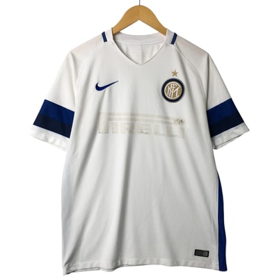 古着 ナイキ NIKE DRI-FIT Vネック SERIE A/B セリエA/B FC INTERNAZIONALE MILANO FCインテル ナツィオナーレ ミラノ サッカーユニフォーム ゲームシャツ メンズM相当/eaa546555