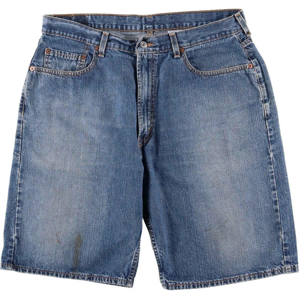 古着 00年代 リーバイス Levi's 569 LOOSE STRAIGHT FIT デニムショーツ ハーフパンツ ジョーツ メンズw37相当/eaa577455