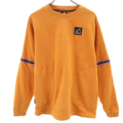 NEW BALANCE ニューバランス 長袖 フリース トレーナー S オレンジ