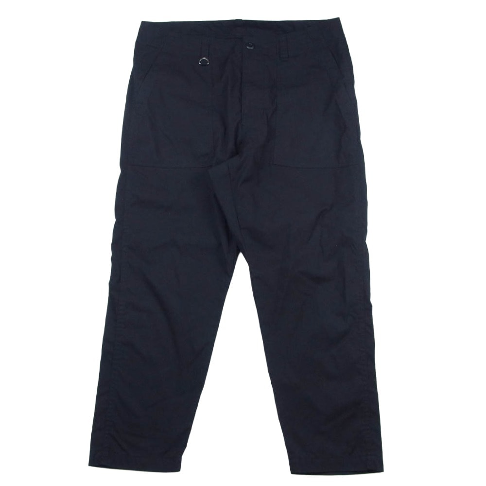 uniform experiment ユニフォームエクスペリメント 21AW UE-212013 TAPERED FATIGUE PANTS ロゴプリント テーパード ファティーグ パンツ ブラック系 2【中古】
