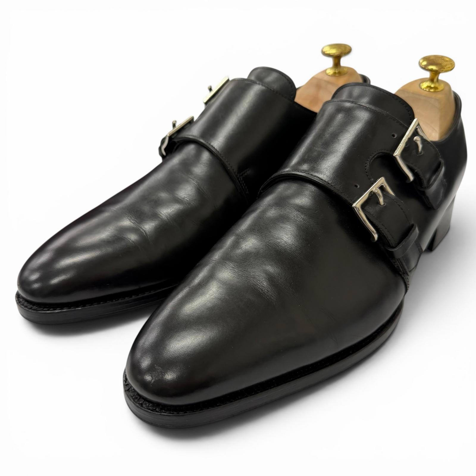 美品 ジョンロブ ドレスシューズ NASEBY ブラック メンズ 8.5