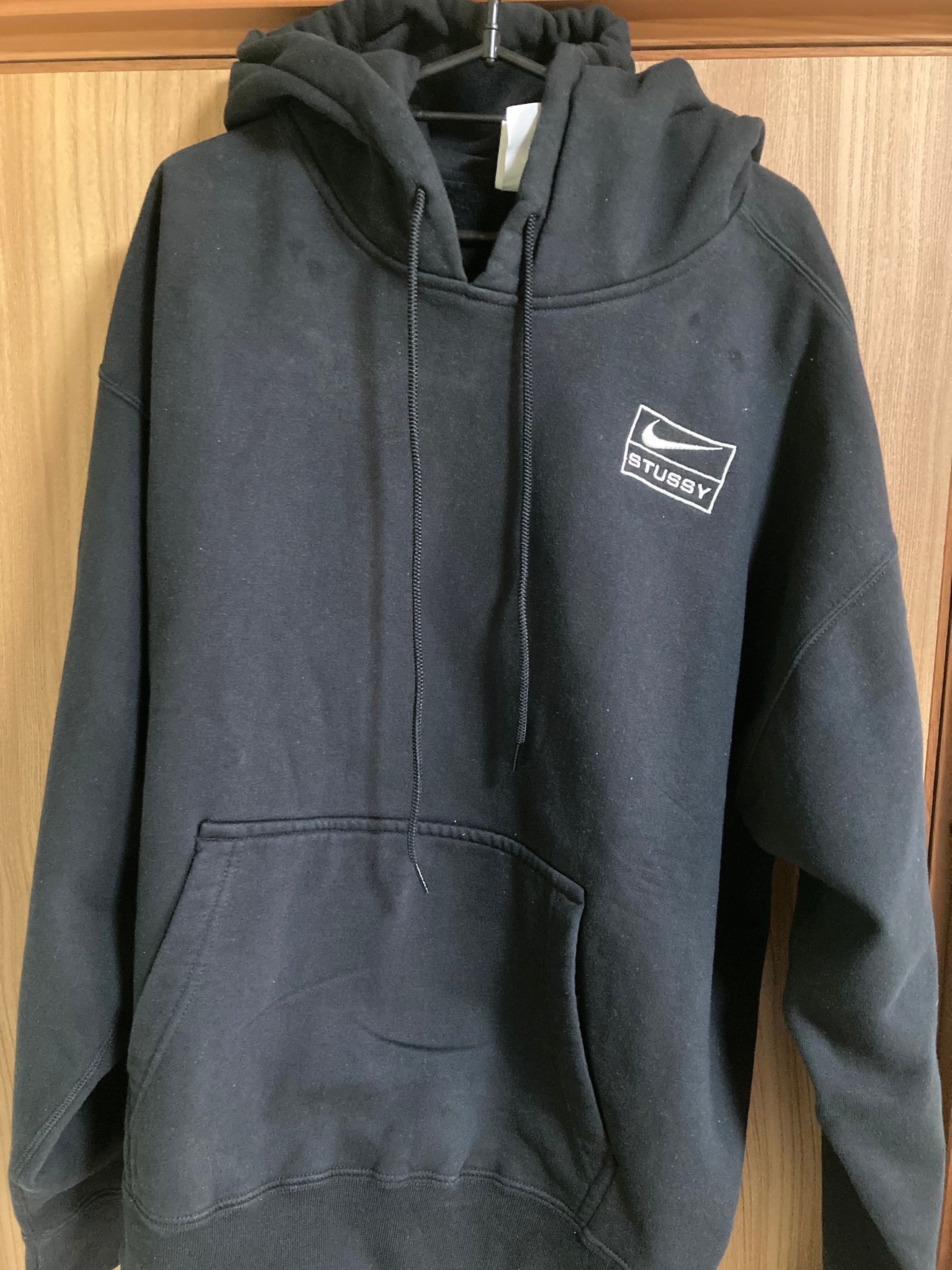 Stussy × Nike NRG Washed Hoodie (US Size) "Black" DN4028-010