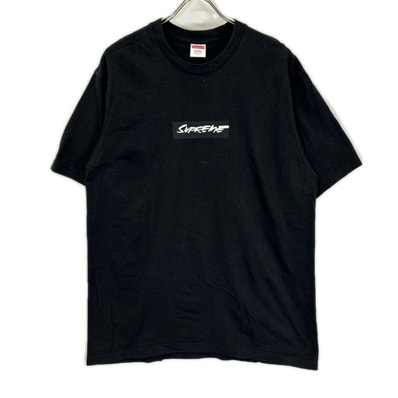 シュプリーム ブラック Futura Box Logo Tee Tシャツ L