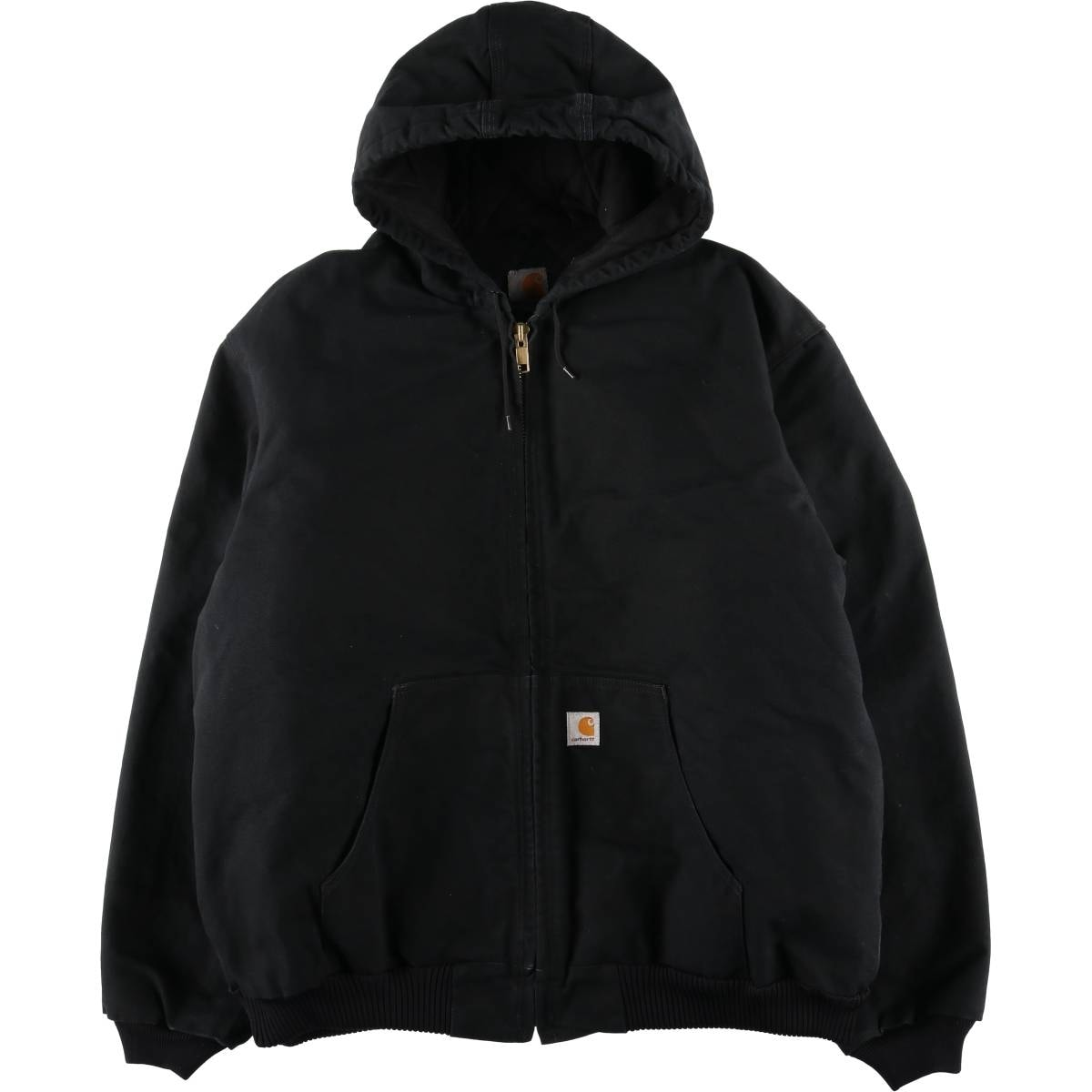 古着 カーハート Carhartt アクティブジャケット 中綿入り ダックフルジップパーカー USA製 メンズXXL相当/evb008690